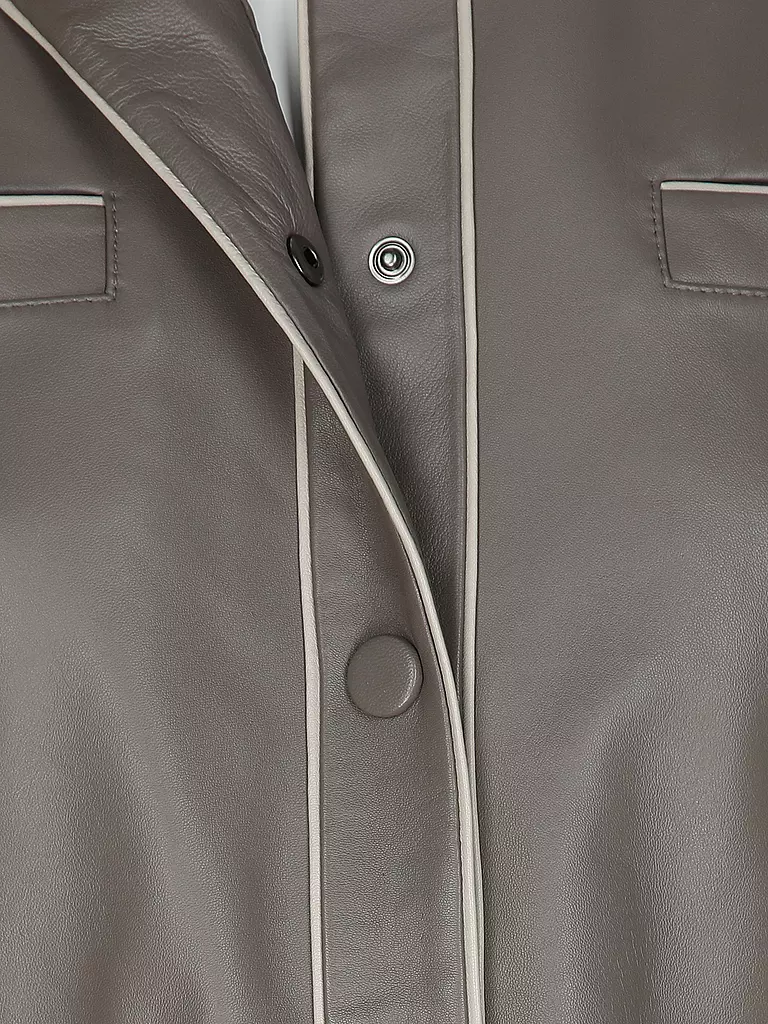 EMPORIO ARMANI | Chaqueta de cuero | Marrón