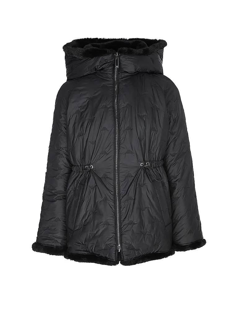EMPORIO ARMANI | Chaqueta reversible con aspecto de piel | Negro
