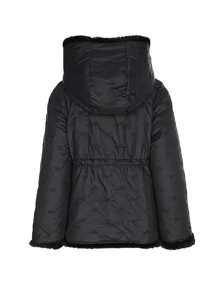 EMPORIO ARMANI | Chaqueta reversible con aspecto de piel | Negro
