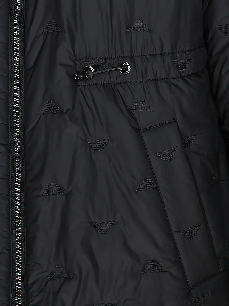 EMPORIO ARMANI | Chaqueta reversible con aspecto de piel | Negro