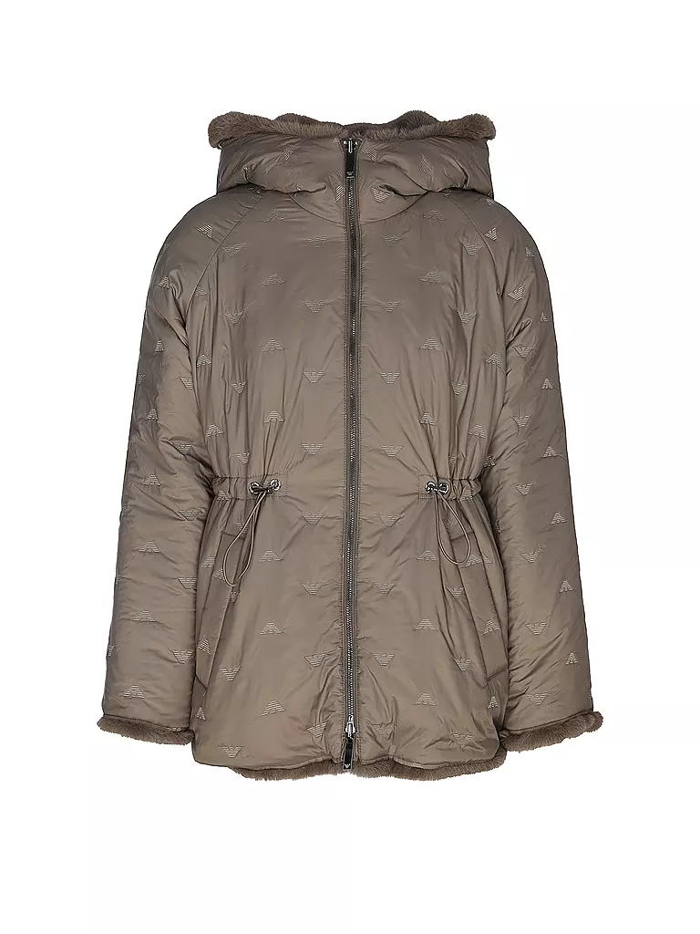 EMPORIO ARMANI | Chaqueta reversible con aspecto de piel | Marrón