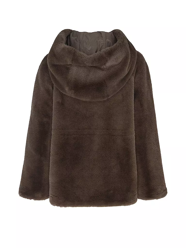 EMPORIO ARMANI | Chaqueta reversible con aspecto de piel | Marrón