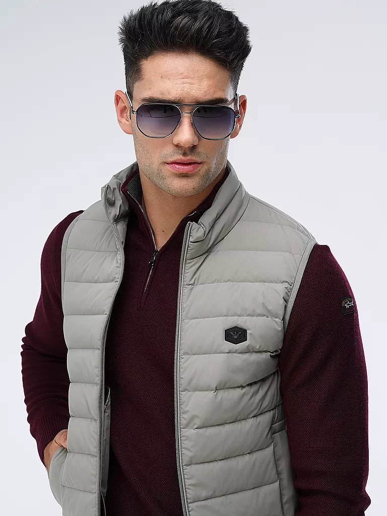 EMPORIO ARMANI | Daunensteppgilet  | Gris claro