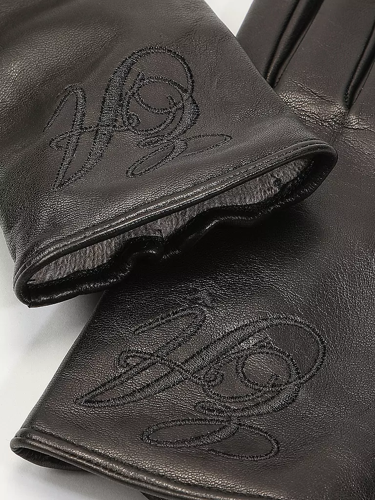 EMPORIO ARMANI | Guantes de cuero | Negro