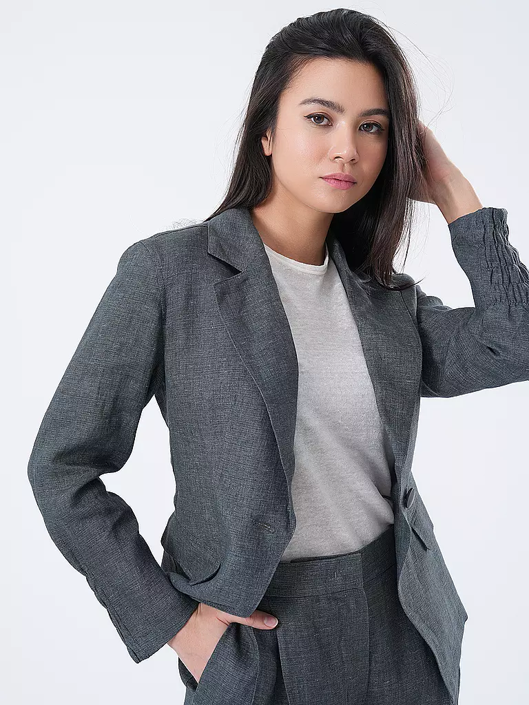 EMPORIO ARMANI | Leinenblazer  | Verde