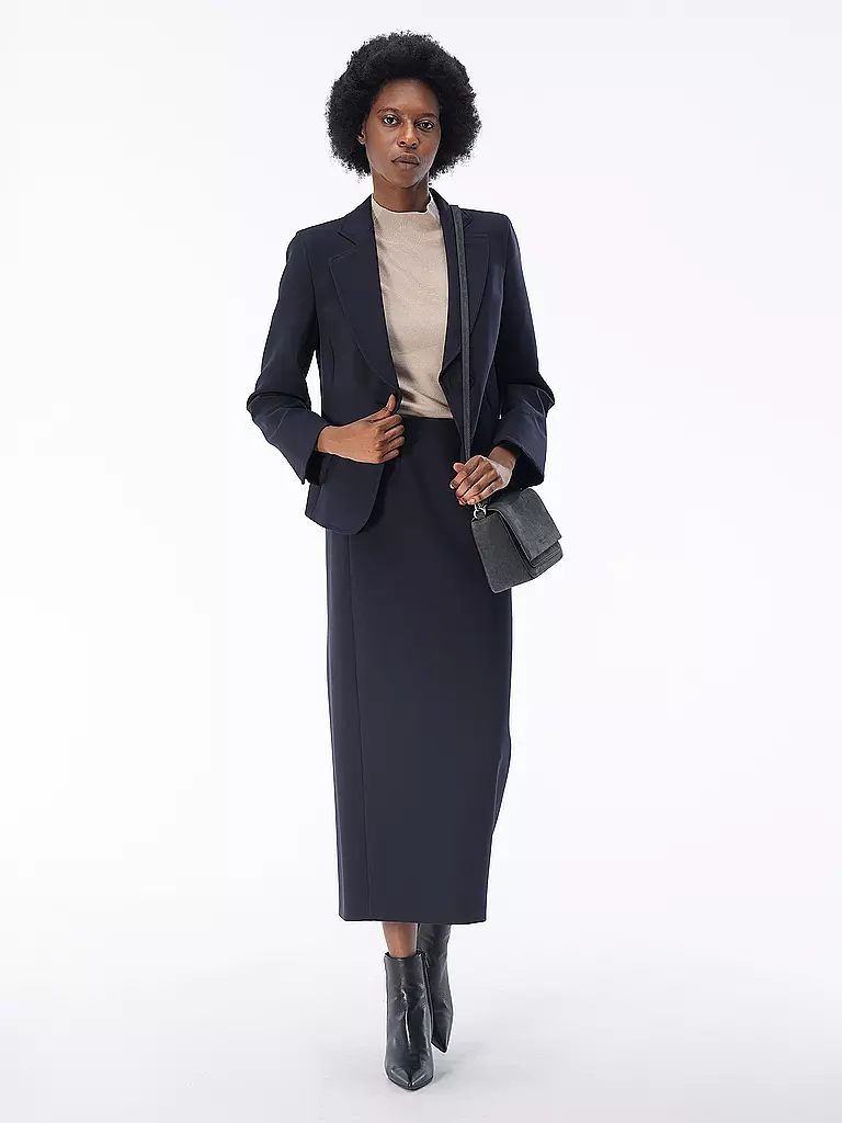 EMPORIO ARMANI | Midi falda | Azul oscuro