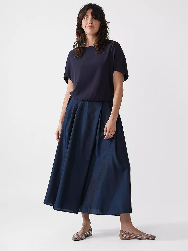 EMPORIO ARMANI | Midi falda | Azul oscuro