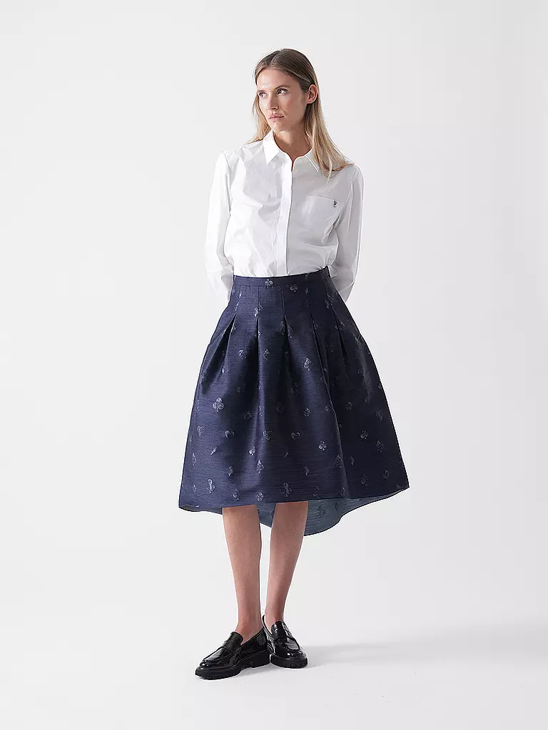 EMPORIO ARMANI | Midi falda | Azul oscuro