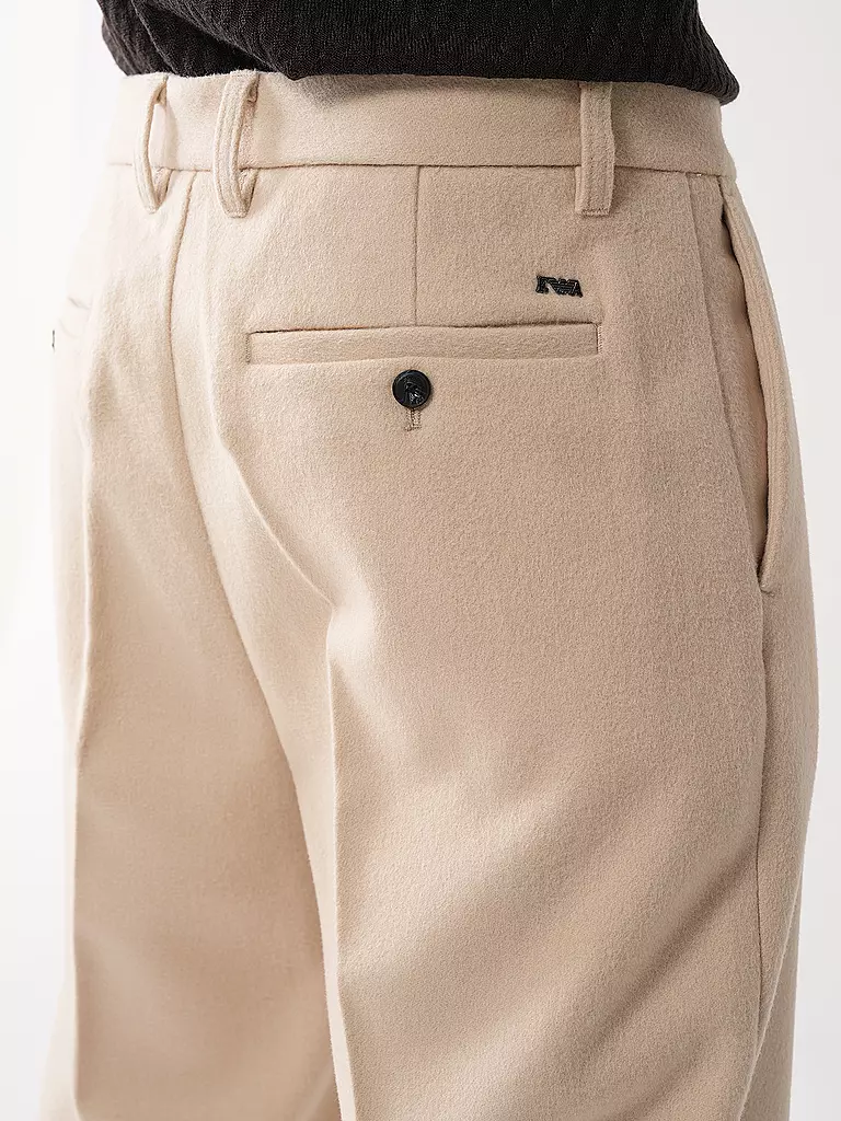 EMPORIO ARMANI | Pantalones de lana | Crema
