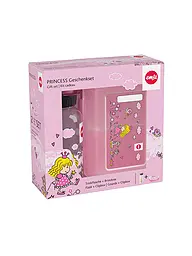 EMSA | Set de regalo de 2 piezas, fiambrera y botella MONSTER Turquesa | Rosa