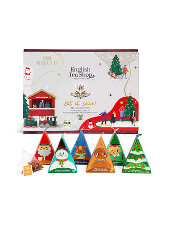 ENGLISH TEA SHOP | Regalo de té Let it Snow 12 Pirámides Blanco