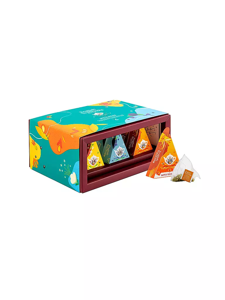 ENGLISH TEA SHOP | Caja de regalo Colección de té Wellness 12 bolsitas piramidales | 