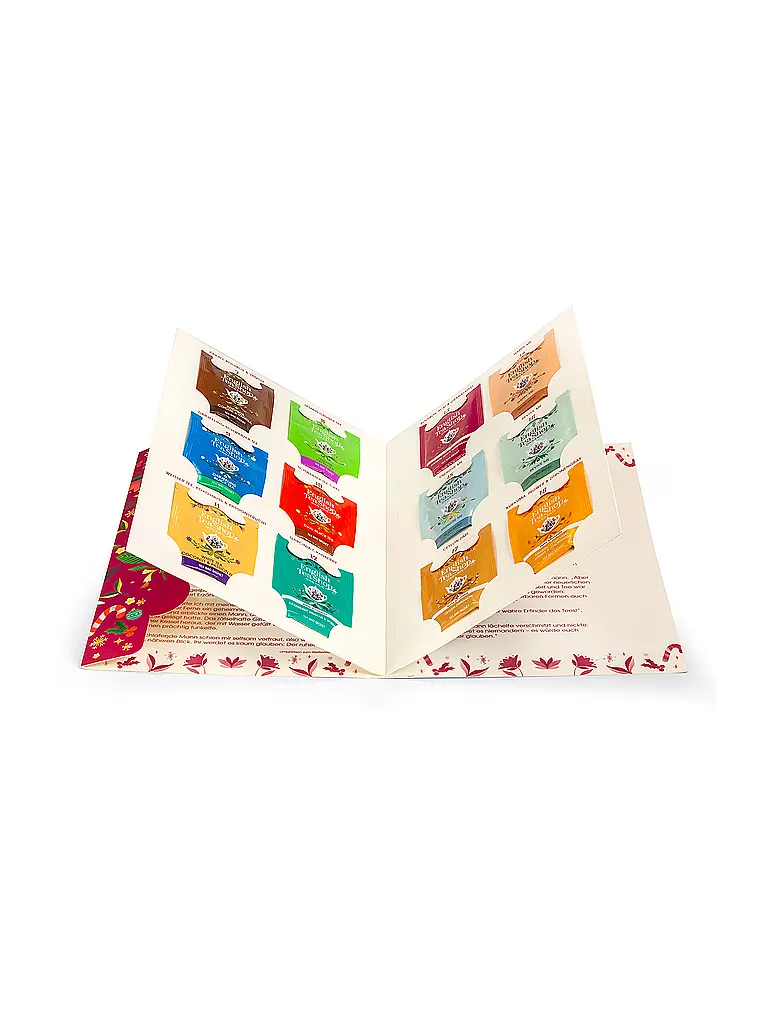 ENGLISH TEA SHOP | Calendario de Adviento de té, 24 bolsitas navideñas | 