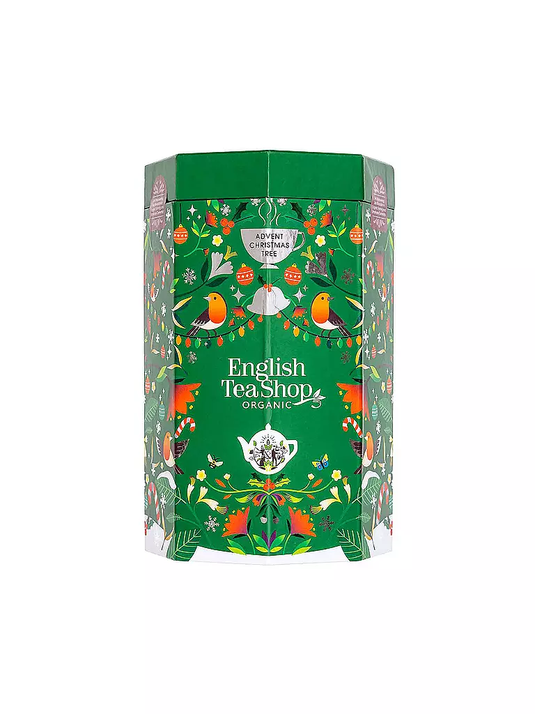 ENGLISH TEA SHOP | Calendario de Adviento de té "Árbol de Navidad", BIO, 25 bolsitas piramidales | 