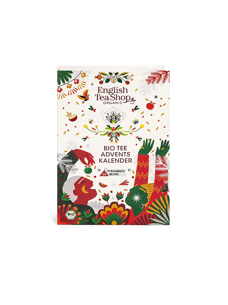 ENGLISH TEA SHOP | Calendario de Adviento de Té 24 Bolsas Libro de Té Blanco | Blanco