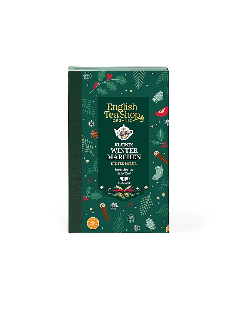 ENGLISH TEA SHOP | Té de invierno, 8 bolsitas, Cuento de invierno, Verde oscuro | Verde oscuro