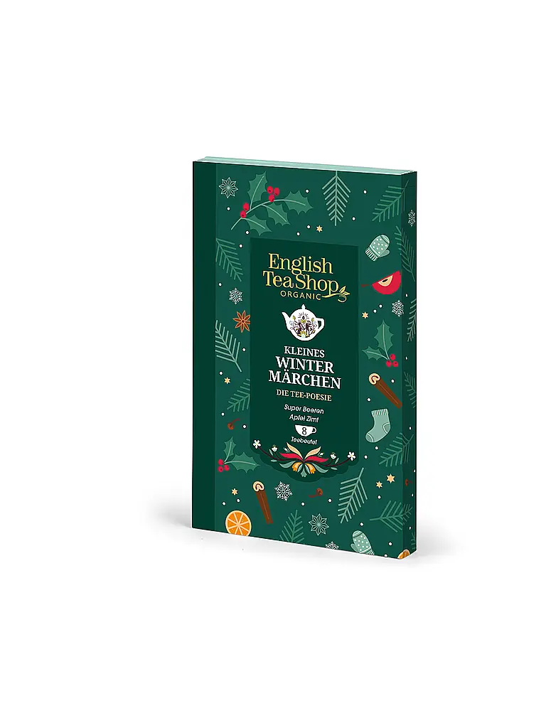ENGLISH TEA SHOP | Té de invierno, 8 bolsitas, Cuento de invierno, Verde oscuro | Verde oscuro