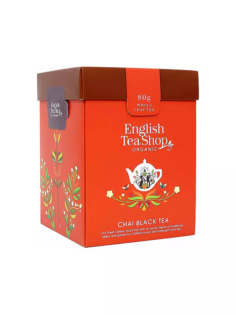 ENGLISH TEA SHOP | Té negro chai, BIO, té a granel, caja de 80 g | Multicolor