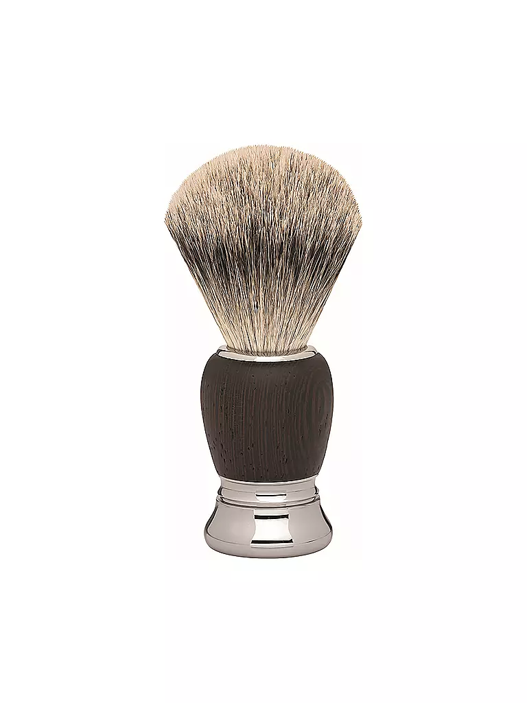 ERBE | Brocha de afeitar Silberspitz Serie „Milano“ (madera de wengué) | Marrón