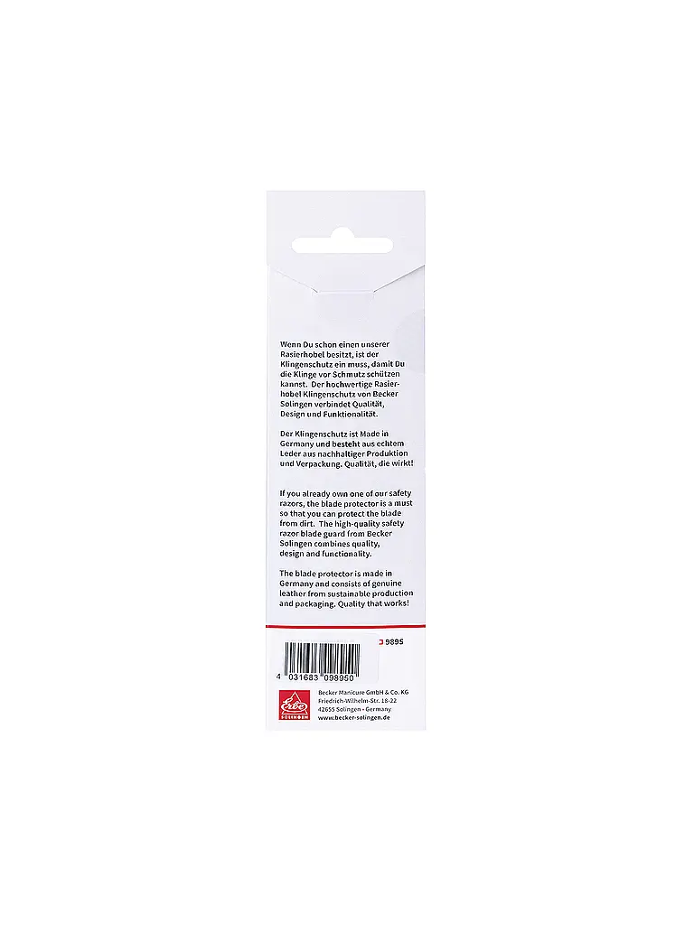 ERBE | Protector de cuchilla para maquinilla de afeitar HANNIBAL, negro | 