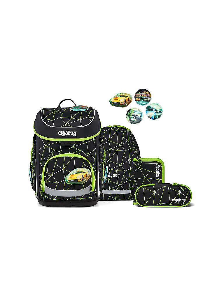 Ergobag Set de mochila escolar de 5 piezas CUBO CyBär Race 2026