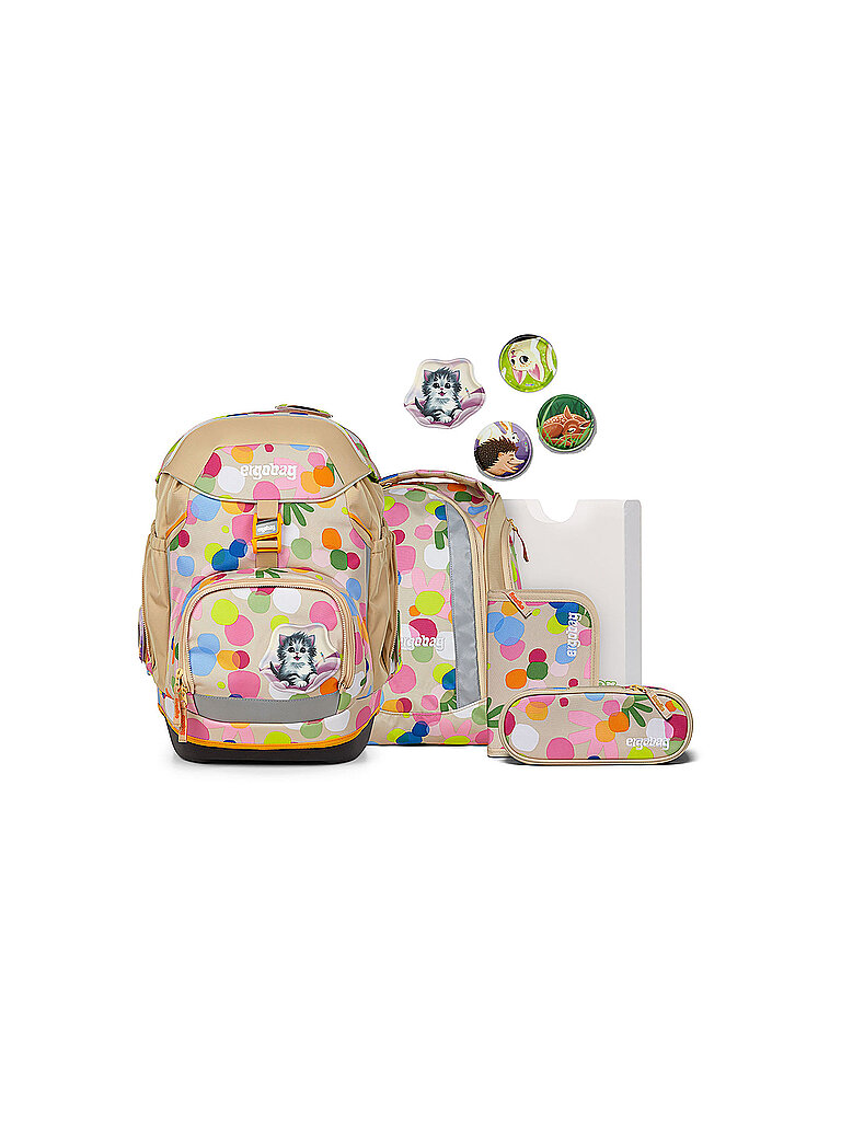Ergobag Set de mochila escolar de 6 piezas Flower PowBär 2026