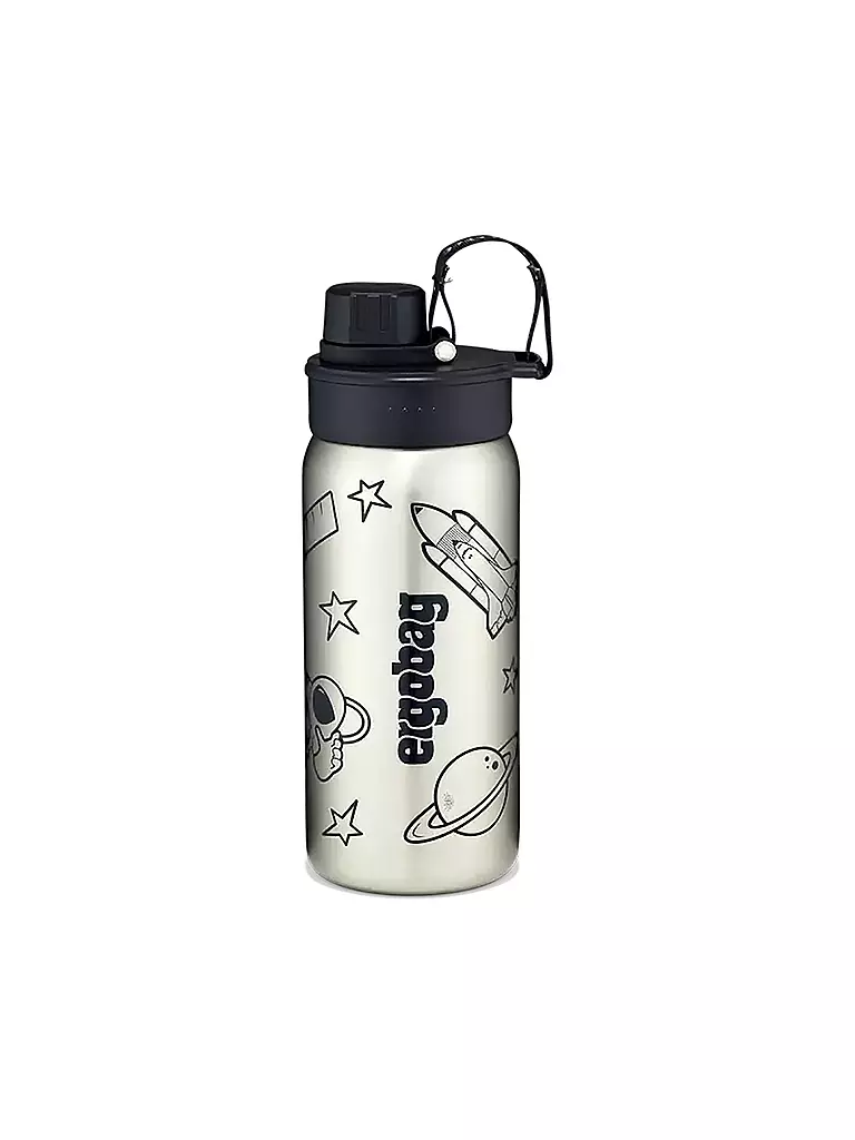 ERGOBAG | Botella de acero inoxidable 0,5L Black | Negro