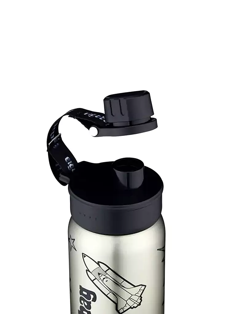 ERGOBAG | Botella de acero inoxidable 0,5L Black | Negro