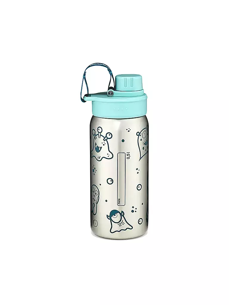 ERGOBAG | Botella de acero inoxidable 0,5L petróleo | Petróleo