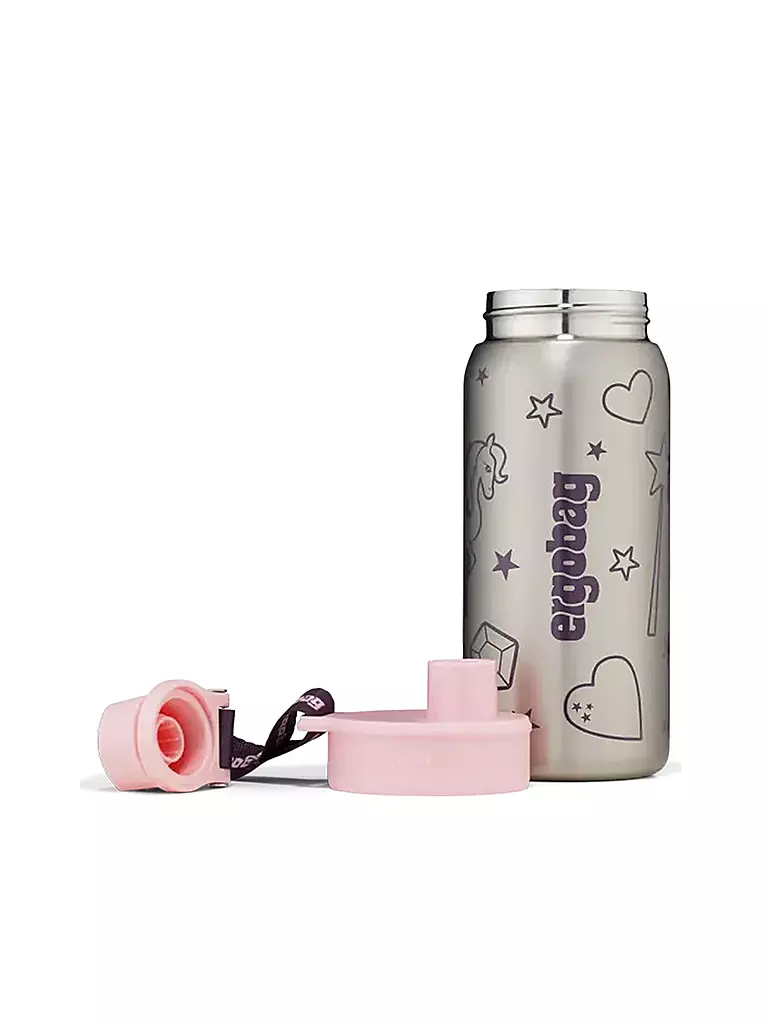ERGOBAG | Botella de acero inoxidable 0,5L Rosa | Rosa