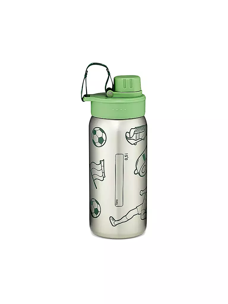 ERGOBAG | Botella de acero inoxidable 0,5L Verde | Verde