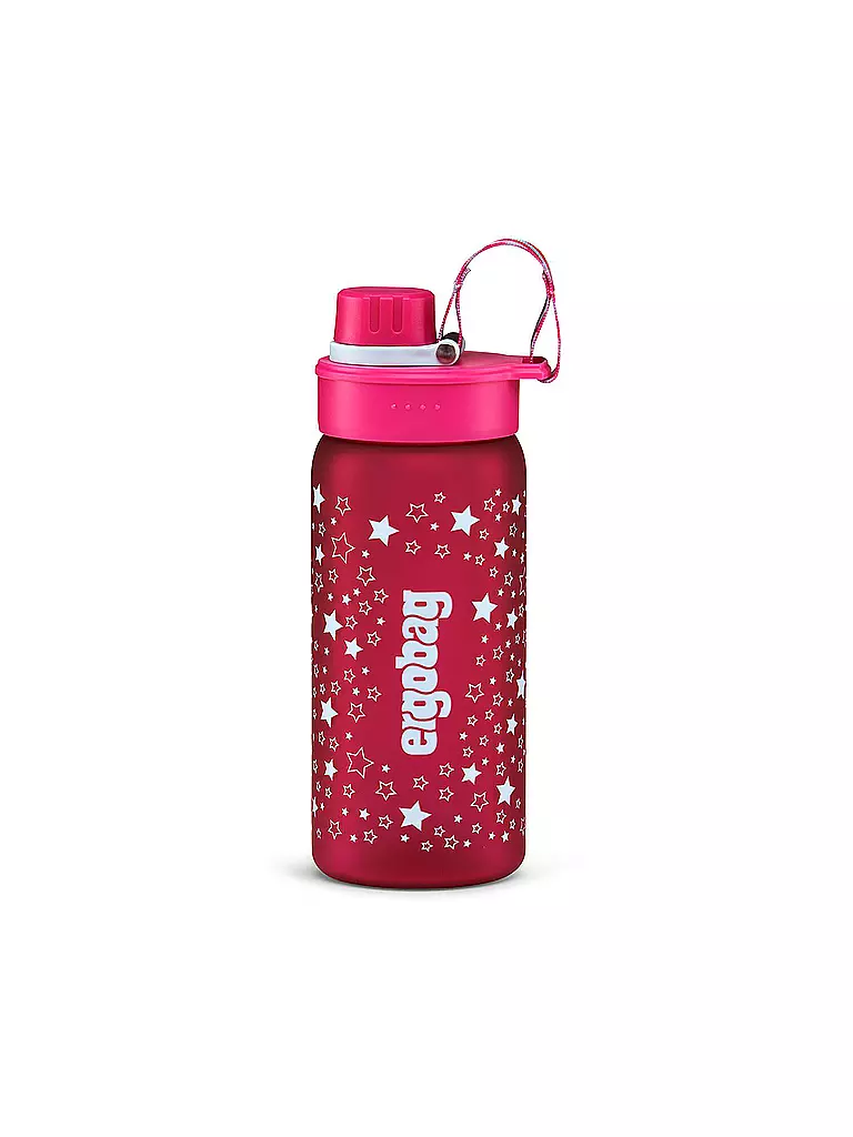 ERGOBAG | Botella de agua de 0,5L con estrellitas | Fucsia