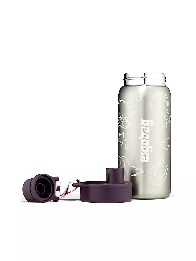 ERGOBAG | Botella de agua de acero inoxidable 0,5L Lila | Lila
