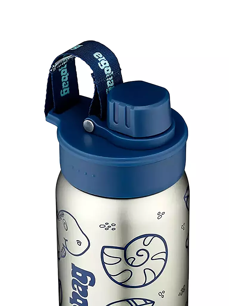ERGOBAG | Botella de agua de acero inoxidable azul | Azul oscuro