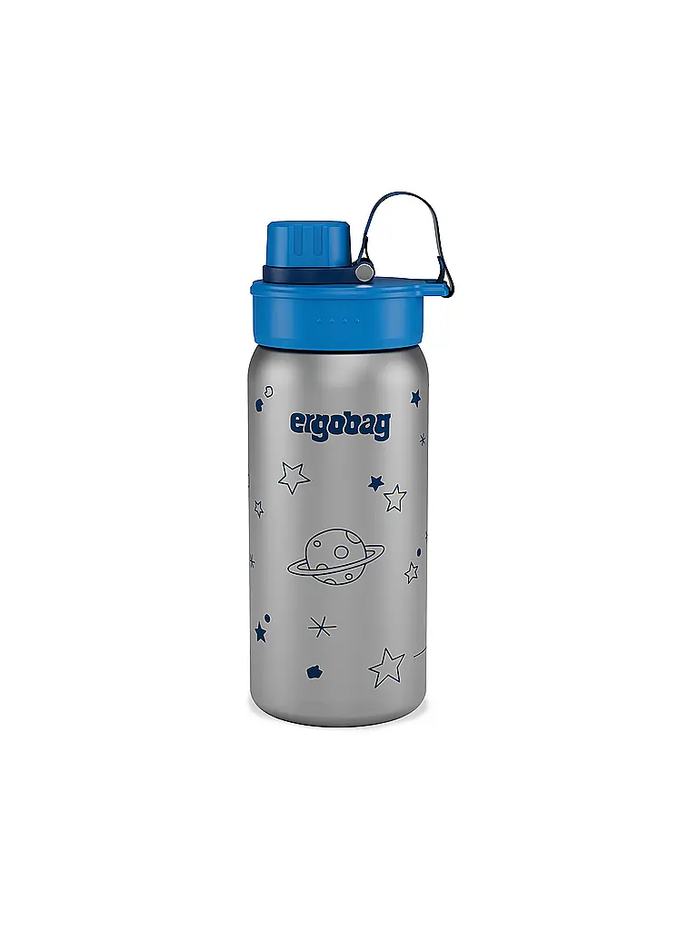 ERGOBAG | Botella de agua de acero inoxidable Estrellas | Plata