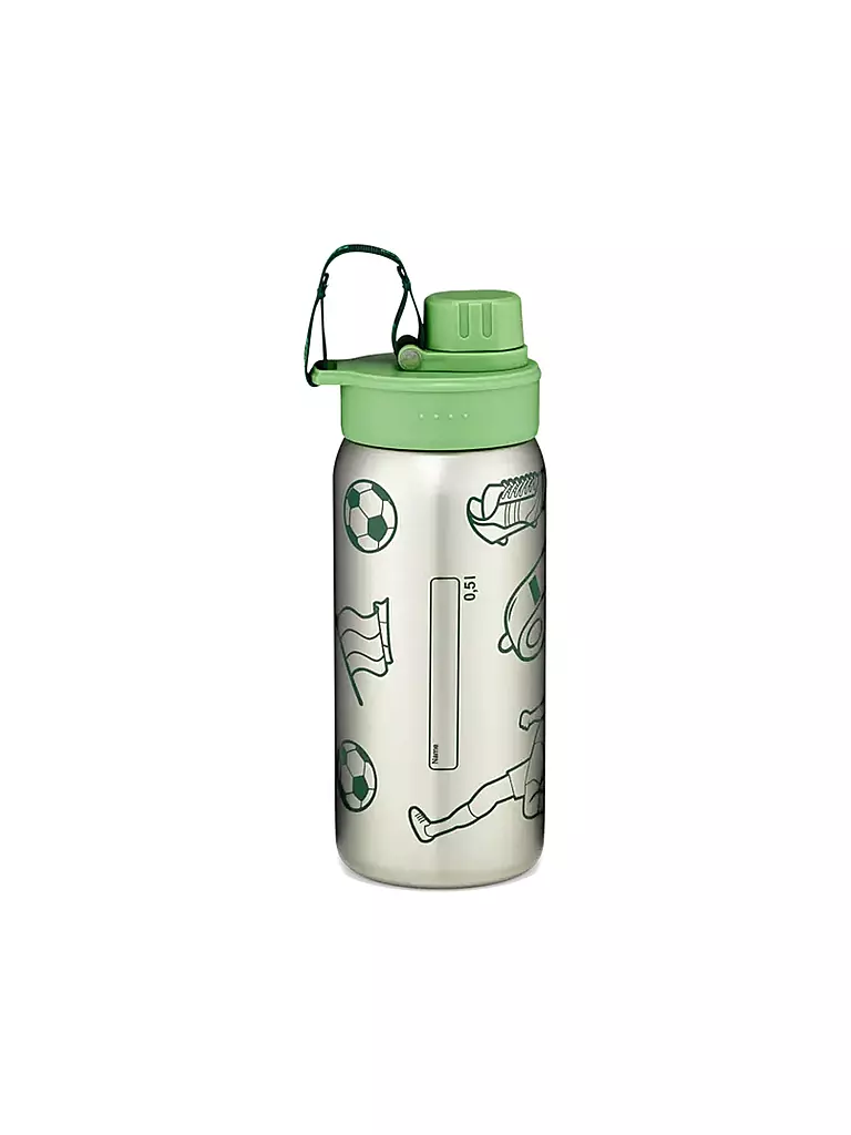 ERGOBAG | Botella de agua de acero inoxidable verde | Verde