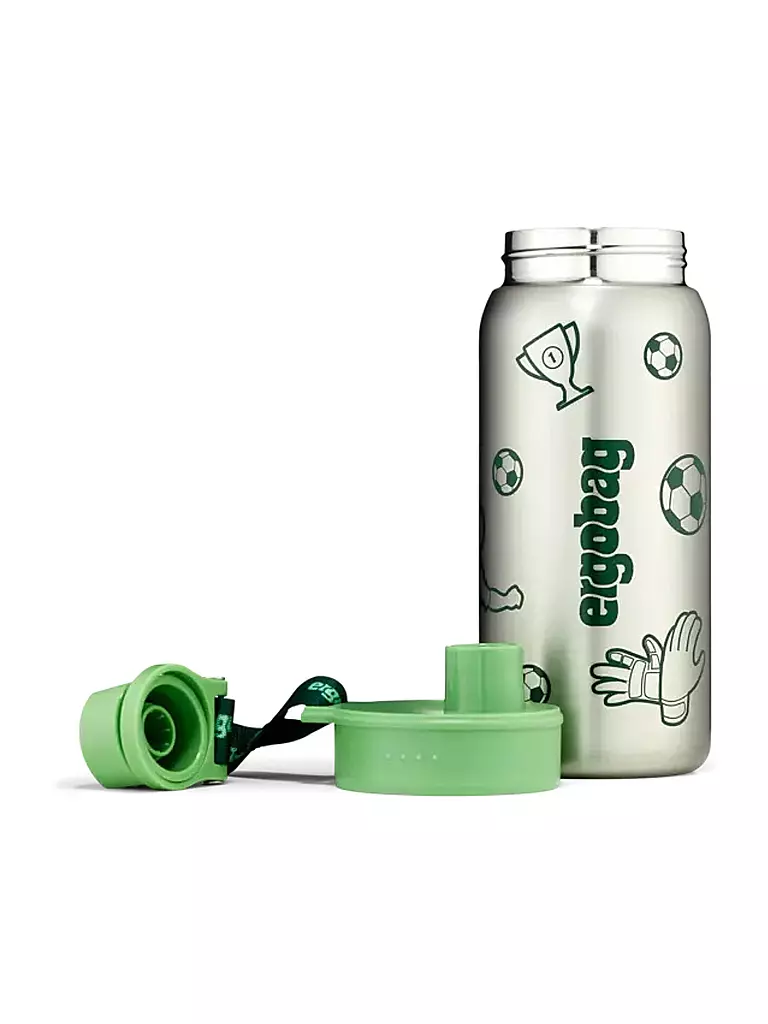 ERGOBAG | Botella de agua de acero inoxidable verde | Verde