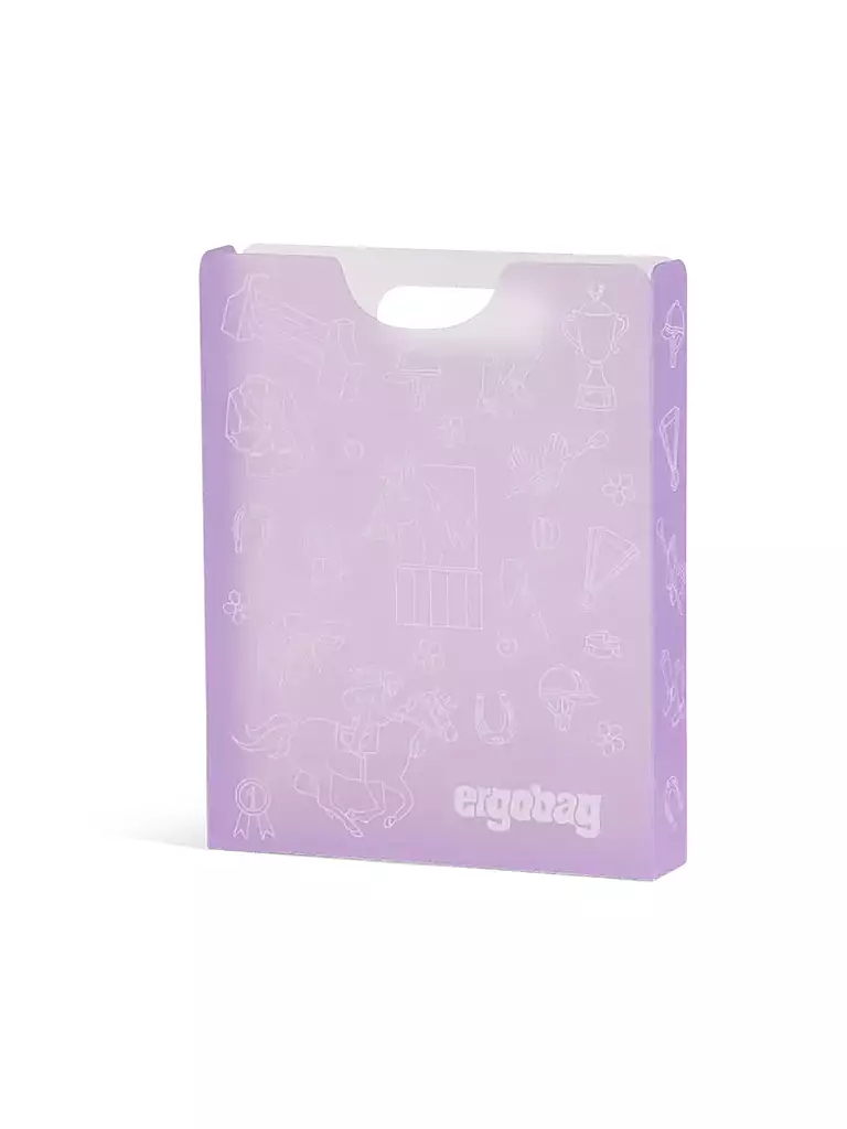 ERGOBAG | Caja para cuadernos Caballos | Lila