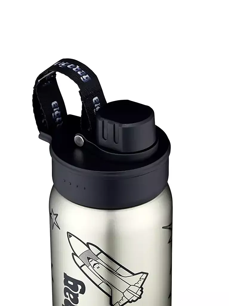 ERGOBAG | Edelstahl Trinkflasche 0,5L Black | Negro