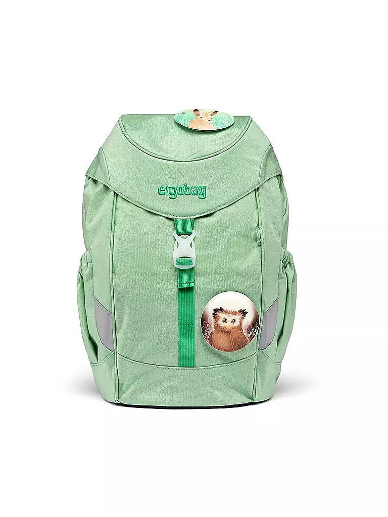 ERGOBAG | Kinder Rucksack Mini - WaldBärwohner | Verde claro
