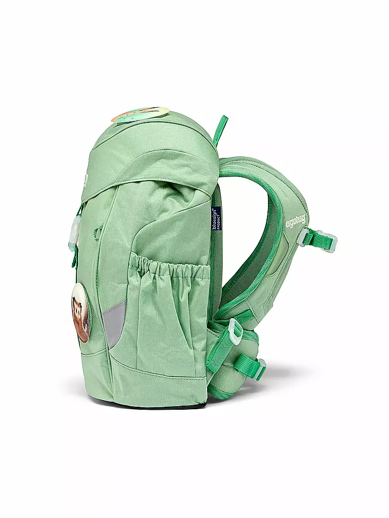 ERGOBAG | Kinder Rucksack Mini - WaldBärwohner | Verde claro