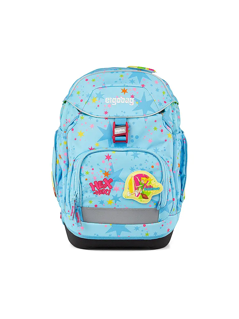 ERGOBAG | Mochila escolar Set 6 piezas Pack Bärhext | Azul claro