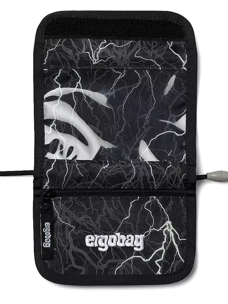 ERGOBAG | Monedero de cuello Super ReflektBär | Negro