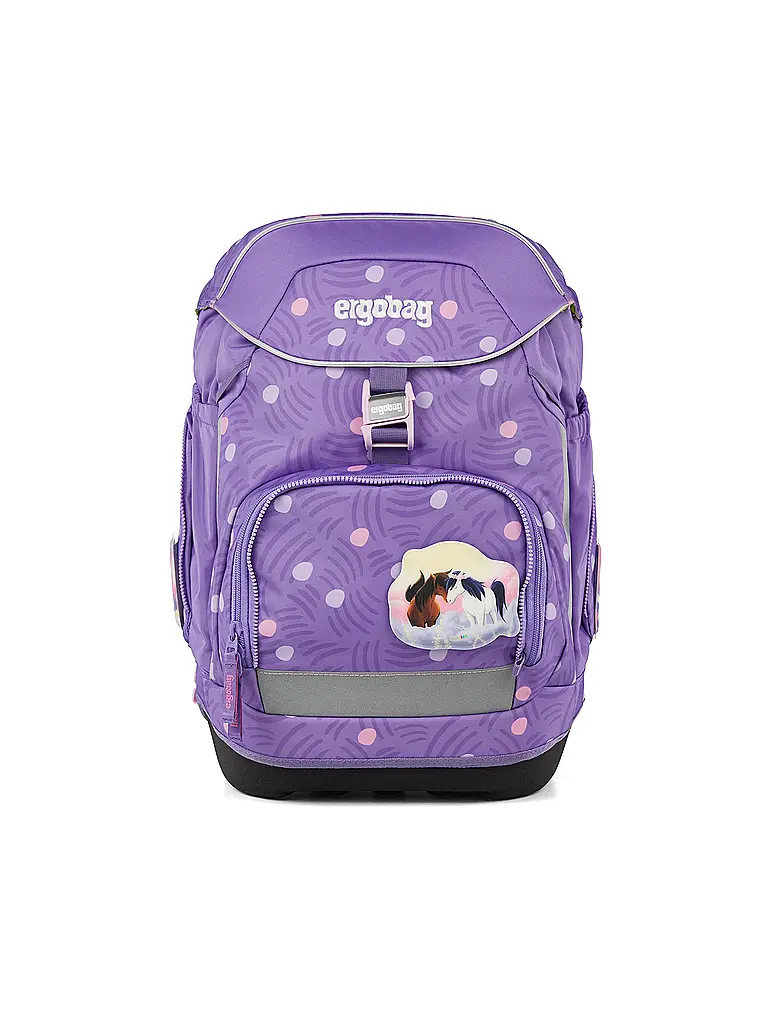 ERGOBAG | Schulrucksack Set 6tlg Pack PonyBäradies | Lila