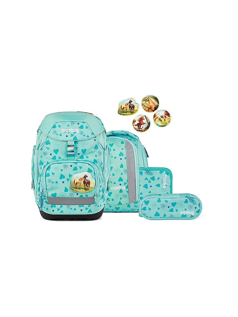 ERGOBAG | Schulrucksack Set 6tlg Pack ReitBärtraum | Turquesa