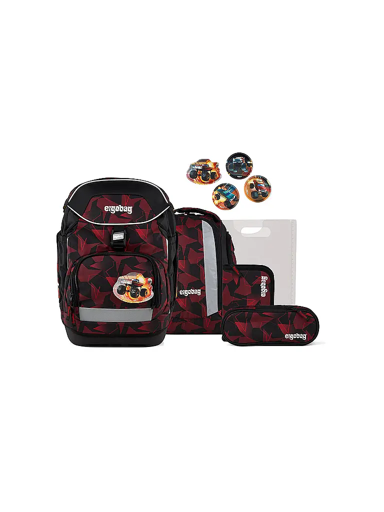 ERGOBAG | Schulrucksack Set 6tlg Pack UnaufhaltBär | Negro