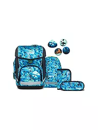 ERGOBAG | Schultasche Set 5tlg Pack MRP Abtauchbär | Azul