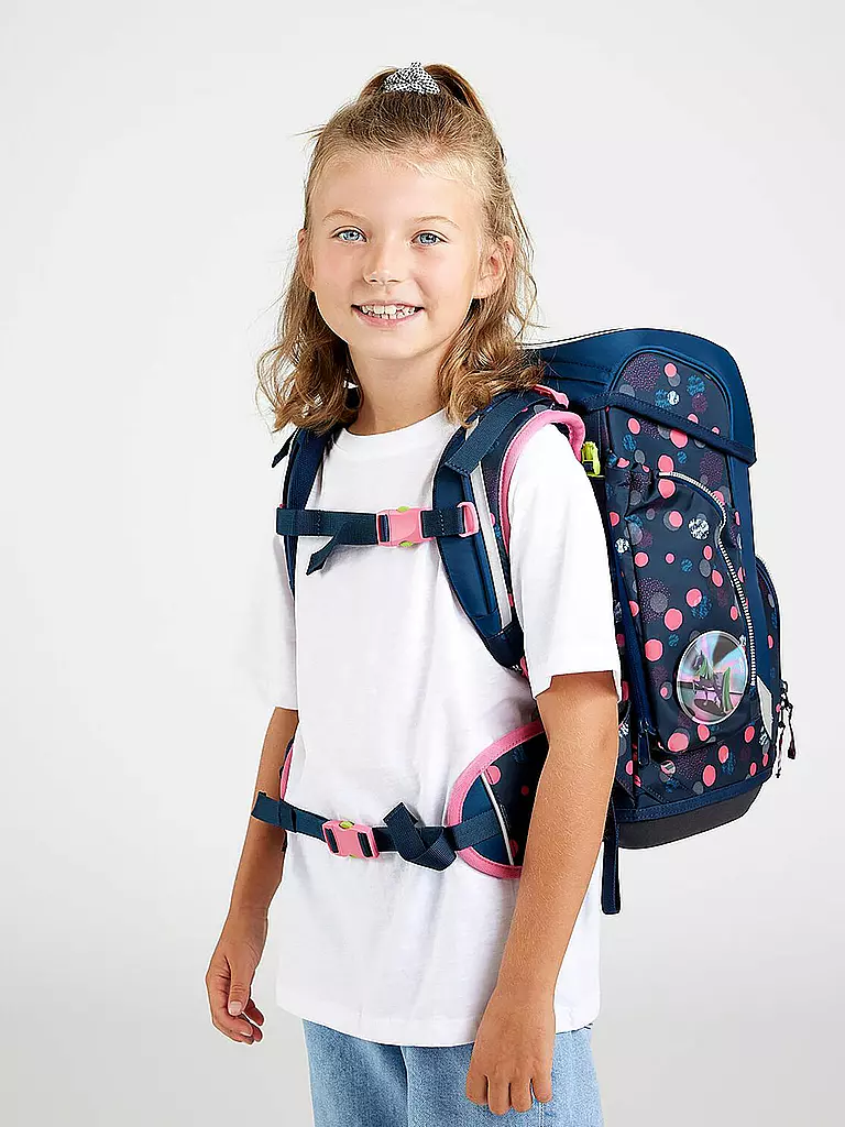 ERGOBAG | Schultaschen Set 5tlg Cubo - hantBärsiewelt | Negro