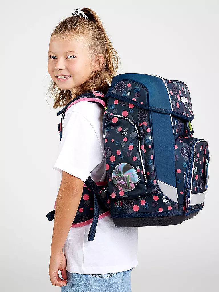 ERGOBAG | Schultaschen Set 5tlg Cubo - hantBärsiewelt | Negro