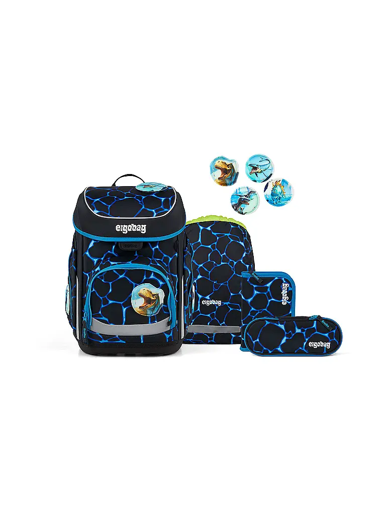 ERGOBAG | Schultaschen Set 5tlg CUBO Bärassic Garden  | Negro